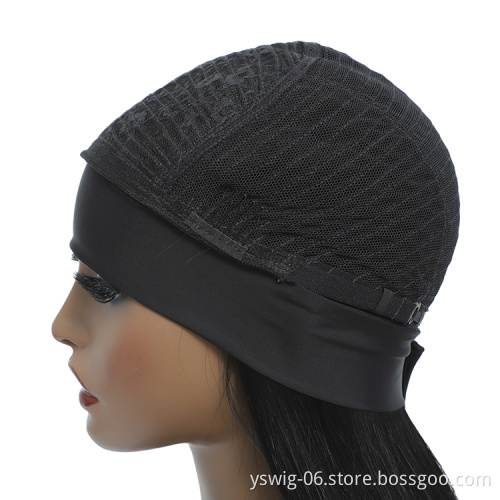 Machine Made Headband Human Hair Wigs Silky Straight 200% Density Brazilian Virgin Hair Wigs for Black Women